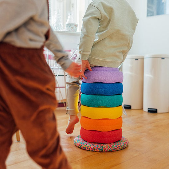 multi-functional rainbow stepping stones