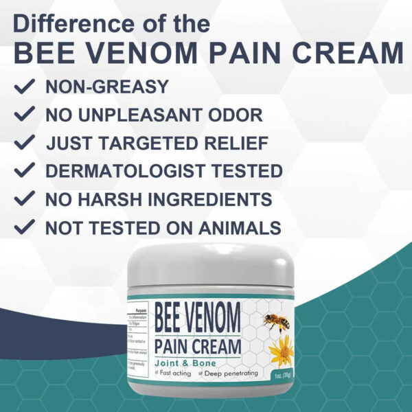 New Zealand Bee Venom Joint Bee Venom Pain and Bone Healing Cream (New Zealand Bee Extract - Specializes in Orthopedic Diseases and Arthritis Pain)