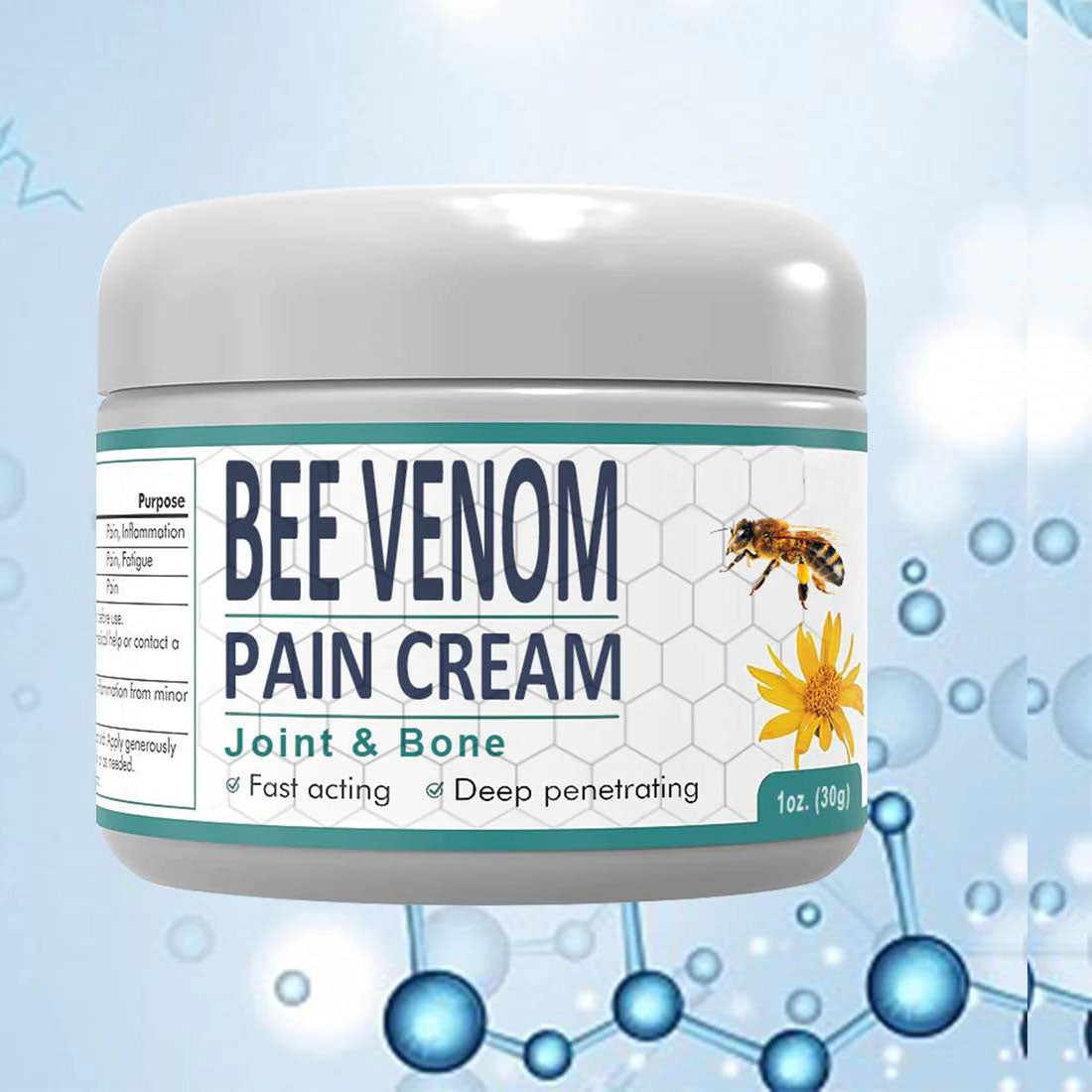 New Zealand Bee Venom Joint Bee Venom Pain and Bone Healing Cream (New Zealand Bee Extract - Specializes in Orthopedic Diseases and Arthritis Pain)