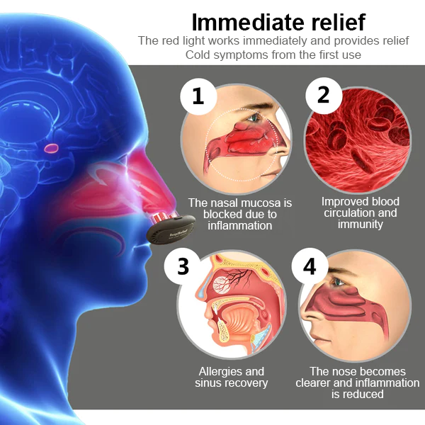 Nurbini RespiRelief red light nasal therapy device