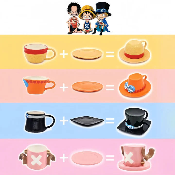 One Piece Cups Luffy | Sabo | Ace | Chopper