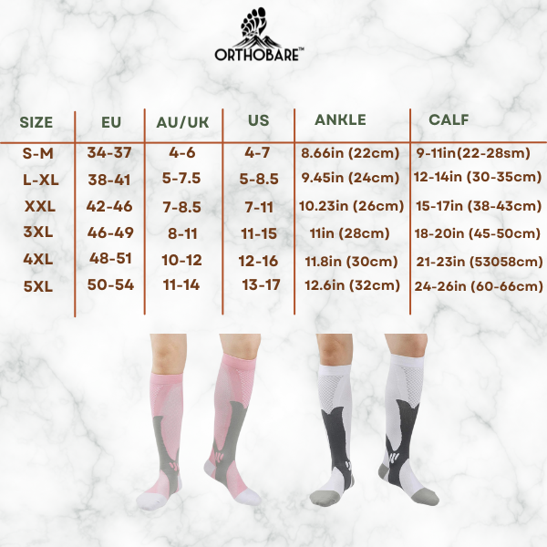 OrthoBare Compression Socks