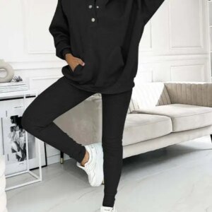 Oversized Hooded Casual 3pc Sweatshirt Suit