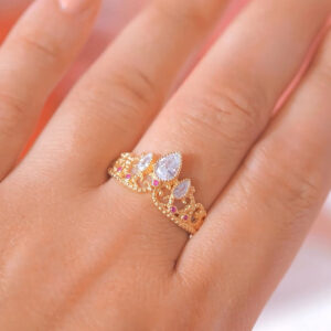 Rapunzel Crown Ring. Tangled in Magic