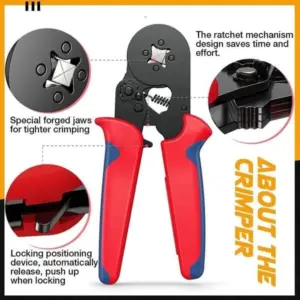 Ratchet Tubular Terminal Wire Crimpers Set