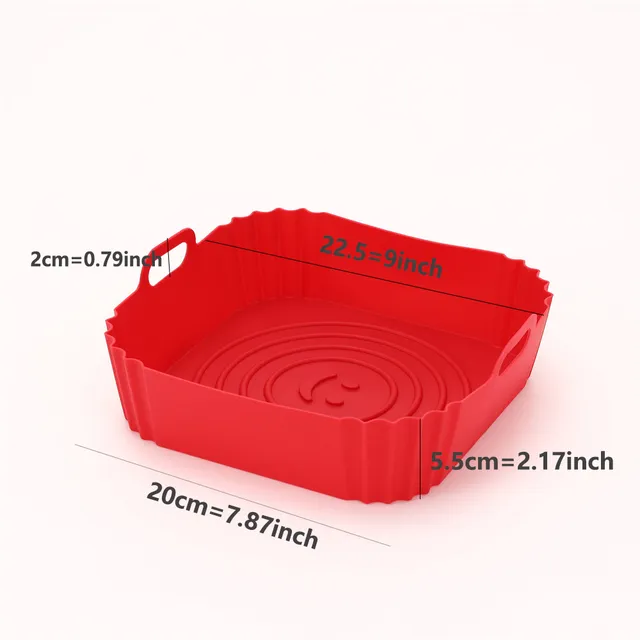 REUSABLE SILICONE AIR FRYER PAN LINER