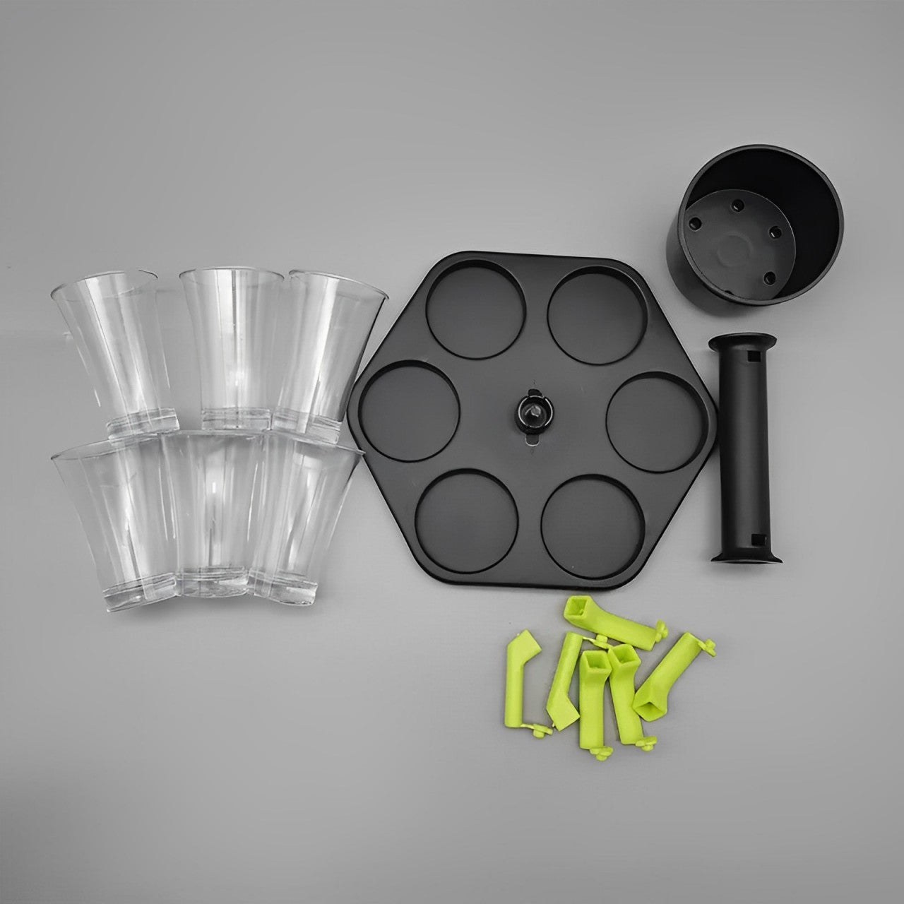 Shot Dispenser + Shot Glasses