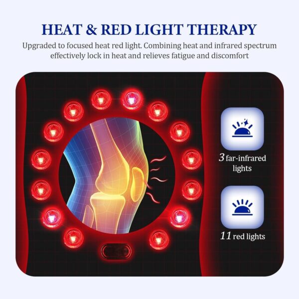 Smart Compress Knee Massager & Free Knee Pain Relief Patches - Infrared Knee Massager For Pain Relief