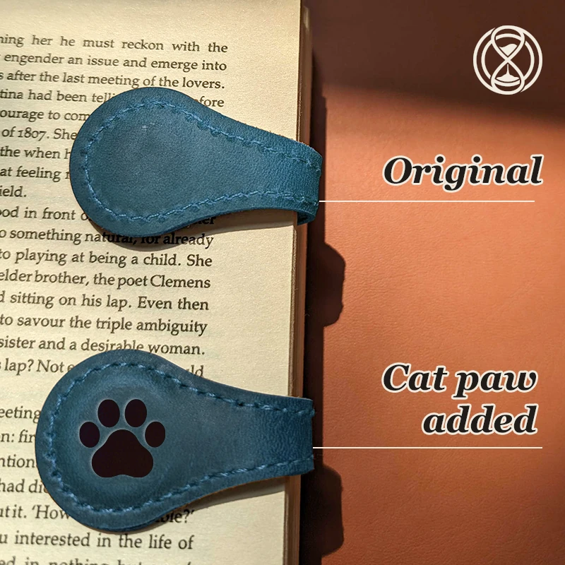 TimelessMark - LAST DAY SALE 75% OFF - Personalized Magnetic Leather Bookmark