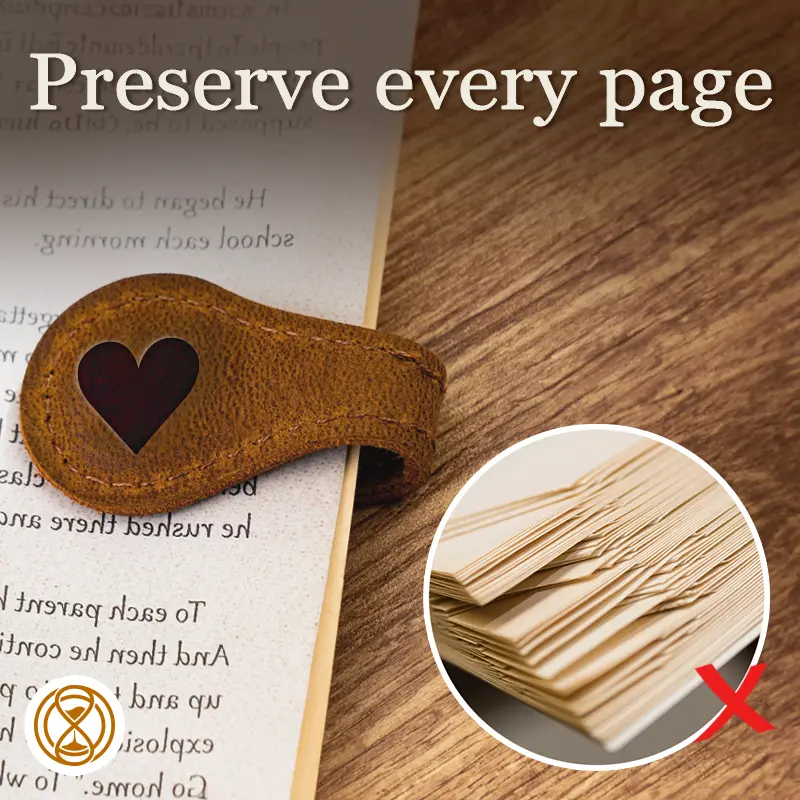 TimelessMark - LAST DAY SALE 75% OFF - Personalized Magnetic Leather Bookmark