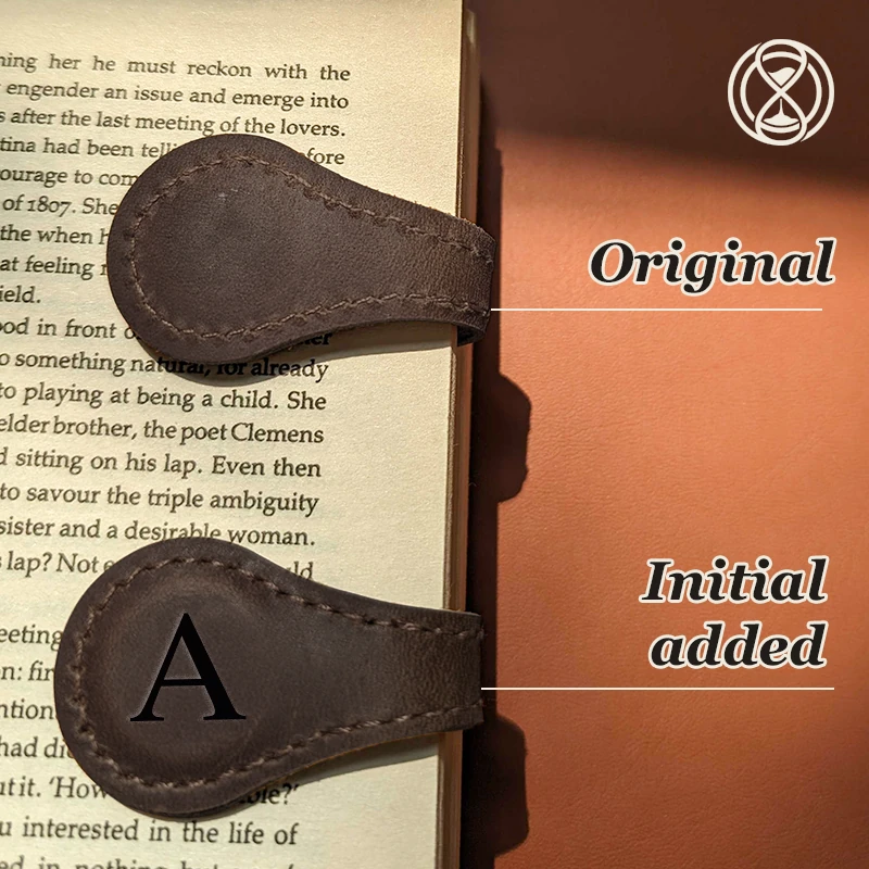 TimelessMark - LAST DAY SALE 75% OFF - Personalized Magnetic Leather Bookmark