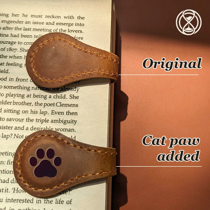 TimelessMark - LAST DAY SALE 75% OFF - Personalized Magnetic Leather Bookmark