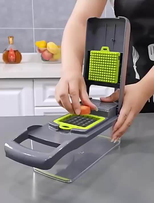 VeggieMaster Pro: 12-in-1 Kitchen Miracle for Easy Chopping, Slicing, and Dicing