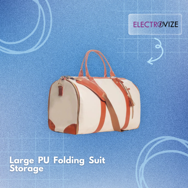 VoyageVault (Versatile Fashion Large PU Folding Suit Storage Bag)