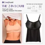 Womenâ€™s Camisole With Built In Padded Bra Vest