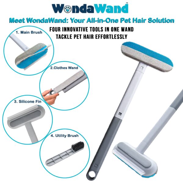 WondaWand - 4 In 1 Pet Hair Removal Tool