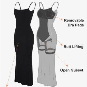 2 in 1 The Shapewear Dress Slip Maxi