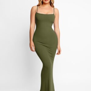 2 in 1 The Shapewear Dress Slip Maxi