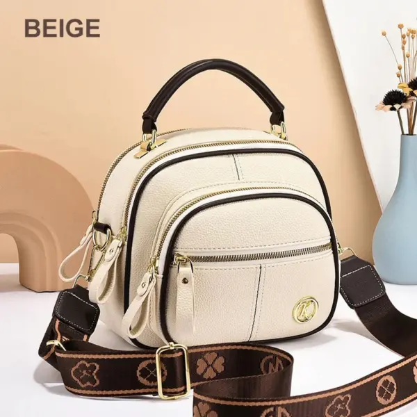 2024 Classic Multifunctional Adjustable Wide Shoulder Strap Leather Bag