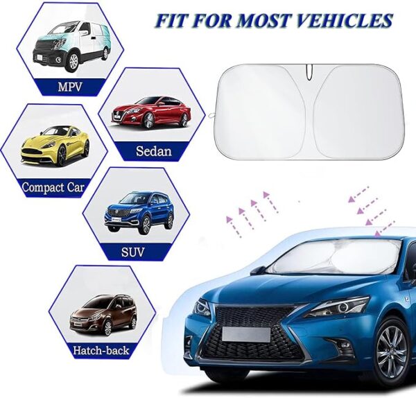 2024 Summer Hot Sale - Car Windshield Sun Shade Cover