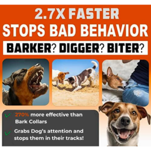 Bark Buster –  Ultrasonic Dog Training and Anti Dog Barking Device – Easy, safe and humane!