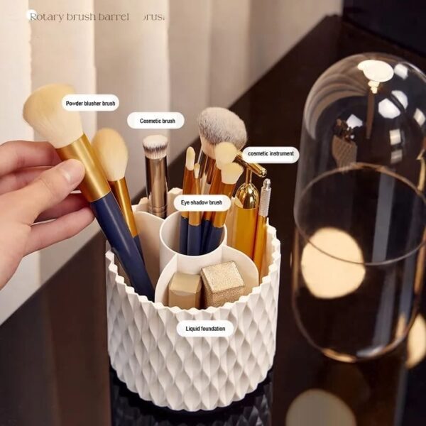 BIG SALE 49% OFF - Sleek 360Â° Spinning Makeup Brush Holder