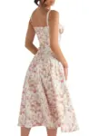 bless Boutik -  Floral Bustier Shaper Dress