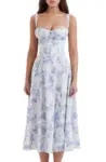 bless Boutik -  Floral Bustier Shaper Dress