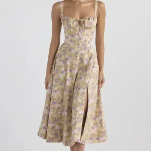 bless Boutik –  Floral Bustier Shaper Dress