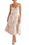 bless Boutik -  Floral Bustier Shaper Dress