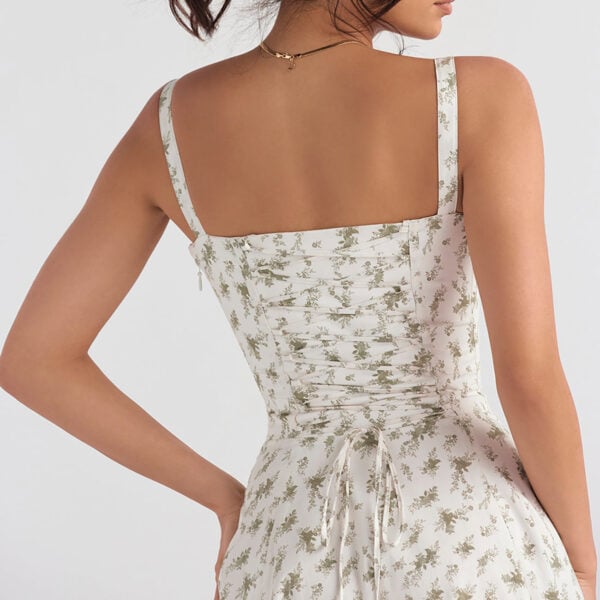 Bless Boutik Floral Bustier Waist Dress