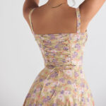 Bless Boutik Floral Bustier Waist Dress