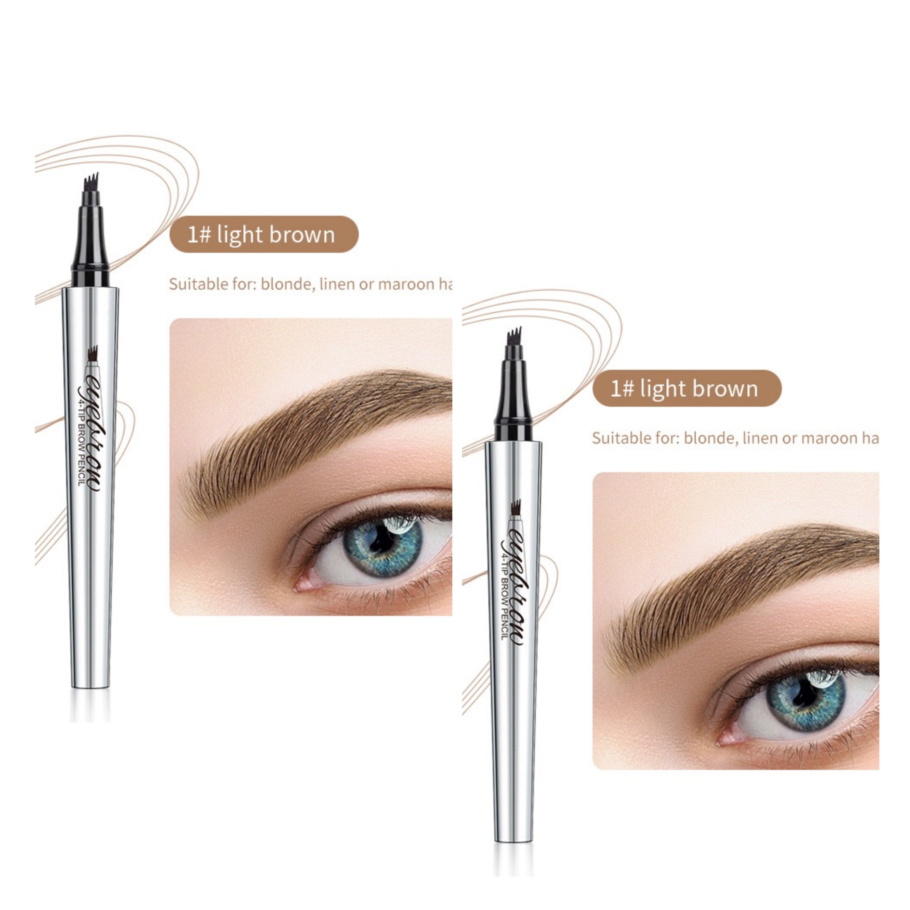 Buy 1 Get 1 Free - 3D Waterproof Microblading Eyebrow Pen 4 Fork Tip Tattoo Pencil