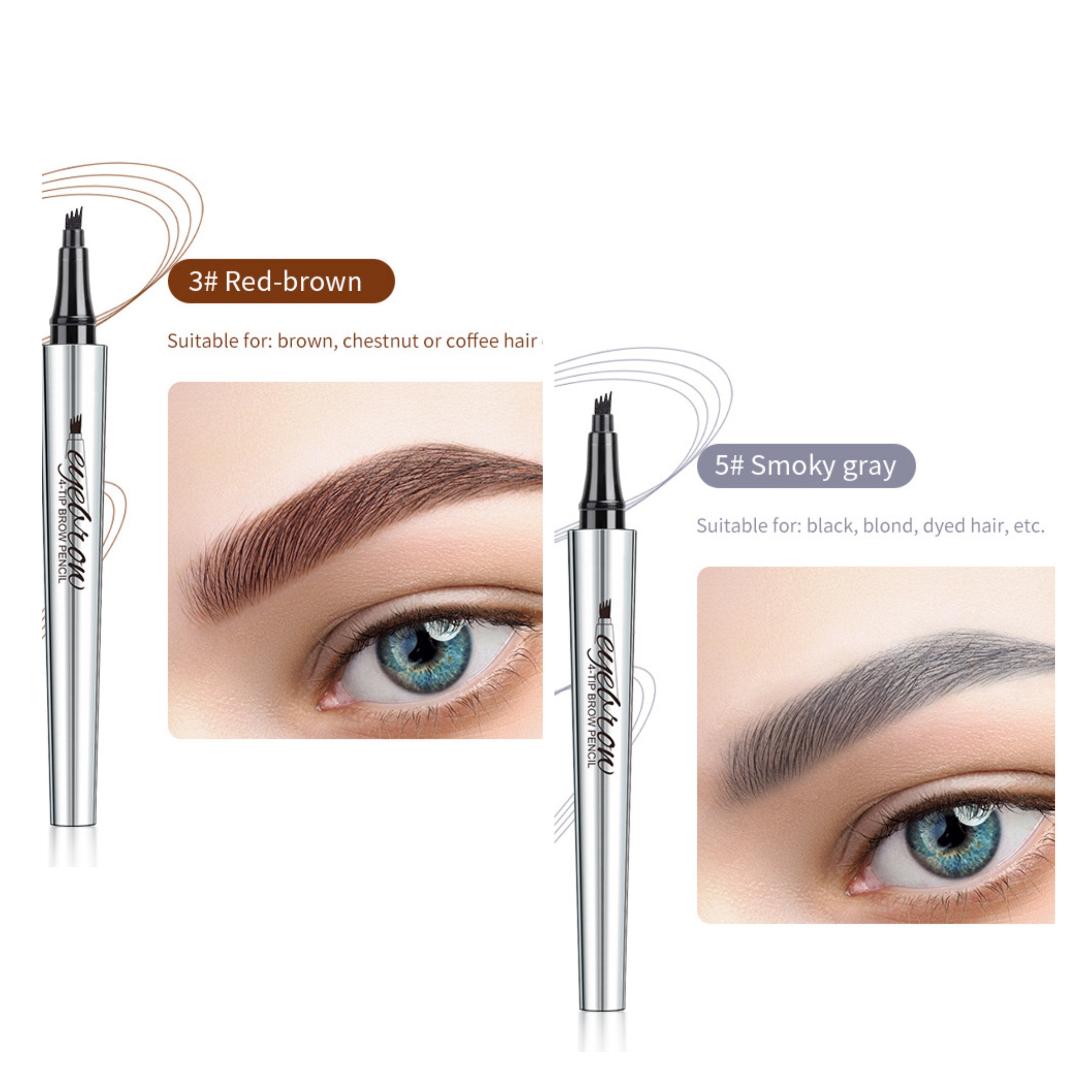 Buy 1 Get 1 Free - 3D Waterproof Microblading Eyebrow Pen 4 Fork Tip Tattoo Pencil