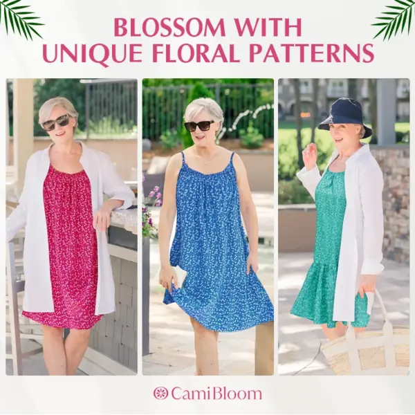 CamiBloom - Floral Unique Printed Camisole Dress