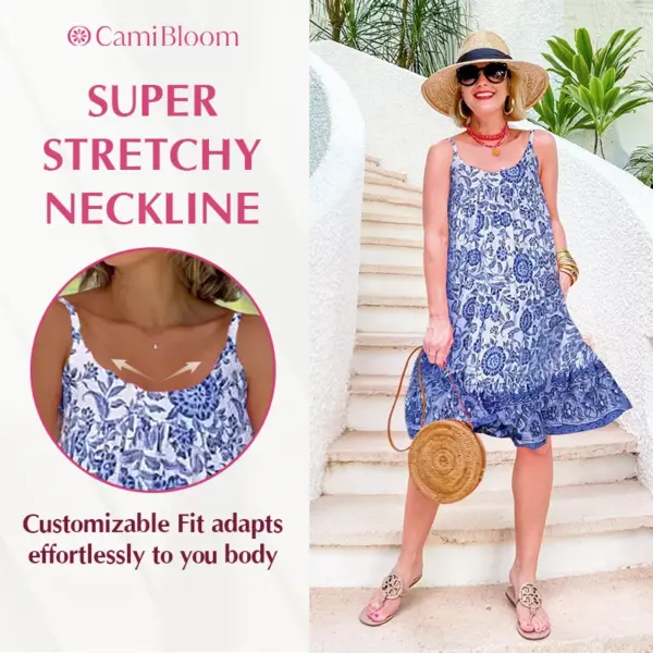 CamiBloom - Floral Unique Printed Camisole Dress