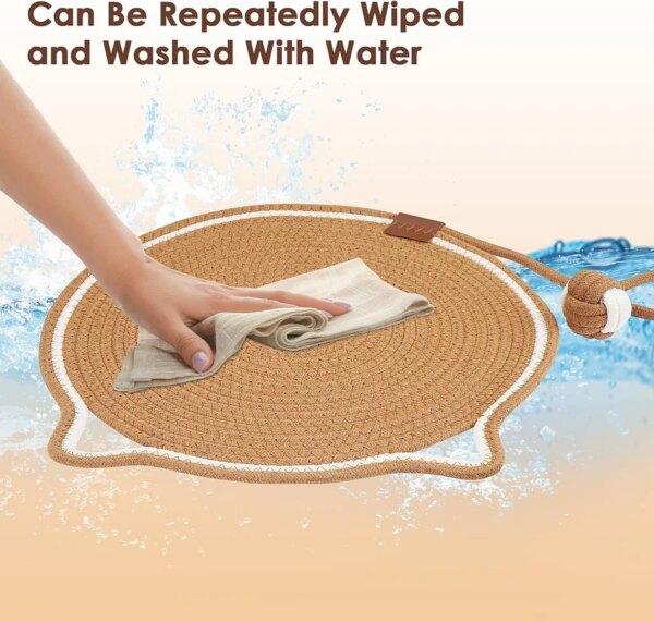 Cotton Rope Cat Scratch Mat Water-Resistant