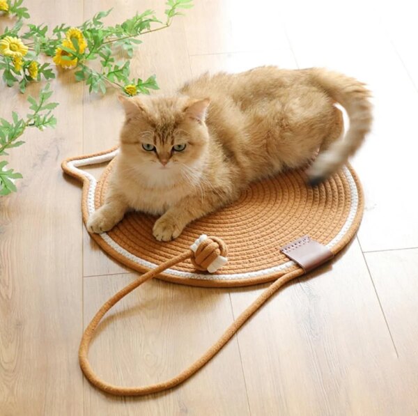 Cotton Rope Cat Scratch Mat Water-Resistant