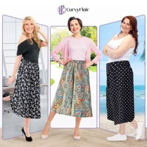 CurvyFlair – High Waist Wide Leg Pants