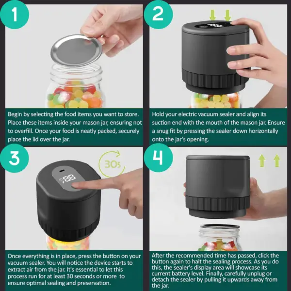 Elanor Mason Jar Vacuum Sealer