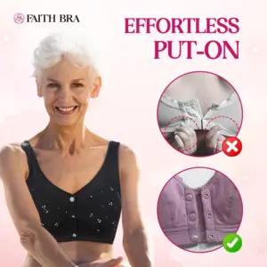 Faith Bra - Designed for Senior - Front Closure Cotton Bra