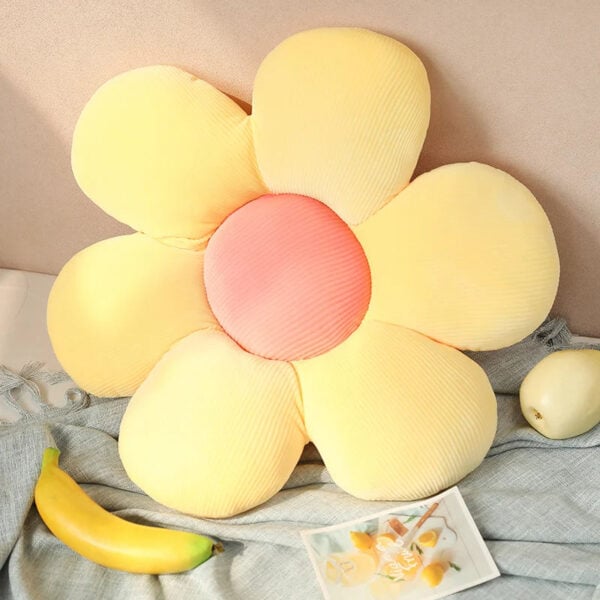 Flower Shaped Stuffed Pillow