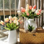 growhabity - UV Resistant Lifelike Artificial Tulips Flowers