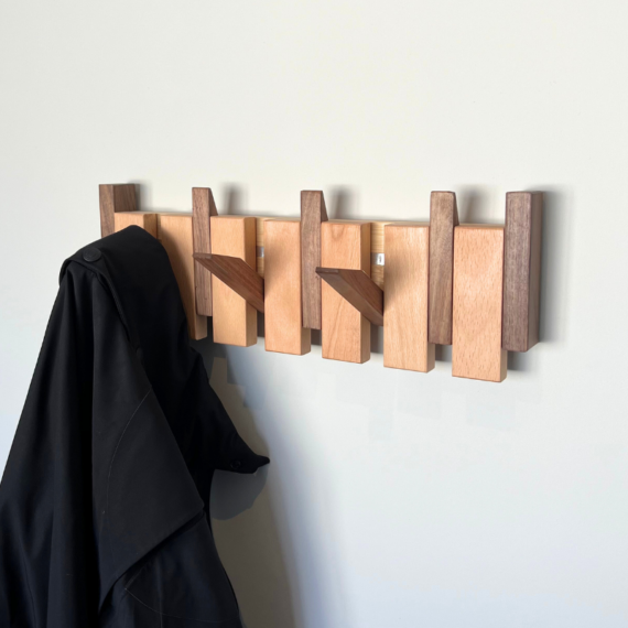 Handmade Wooden Coat Rack