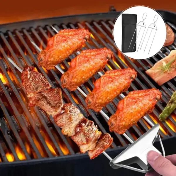 HOT SALE 70%OFF - 3 Way Grill Skewers (Size: 3.6''x14.7'')