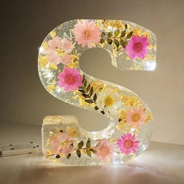 Hot Sale 75% OFF - Holdonpretty Handmade Floral Resin Night Light