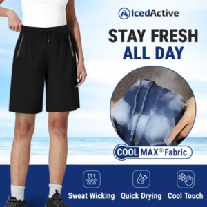 IcedActive – Unisex Ice Silk Quick Drying Stretch Shorts