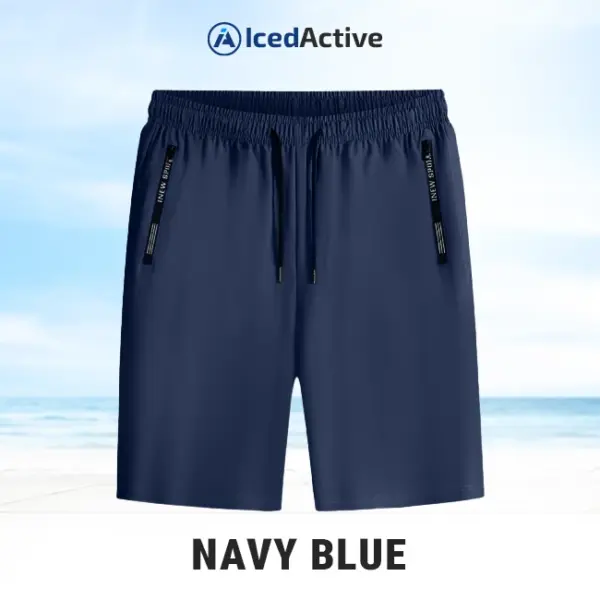 IcedActive - Unisex Ice Silk Quick Drying Stretch Shorts