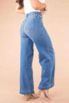 LAST DAY 50% OFF - SEAMED FRONT WIDE LEG JEANS