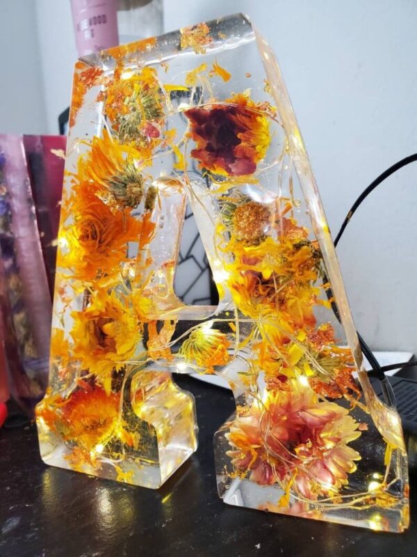 Last Day Promotion 49% OFF - Floral Resin Night Light